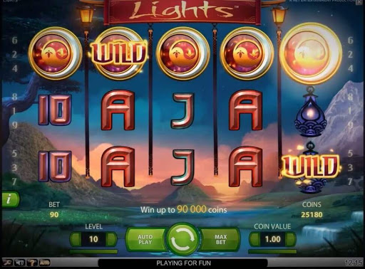 Playing Lights Touch Online Slots Game